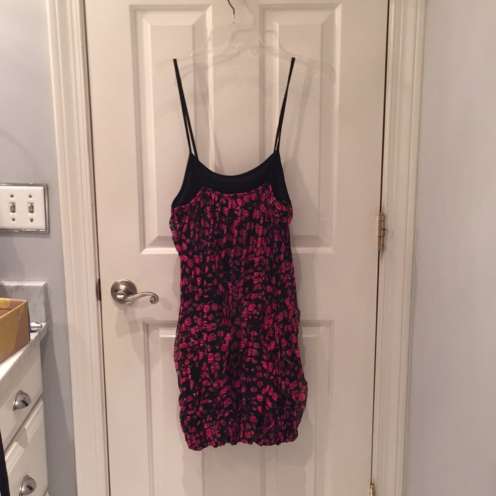 Pink & Black Balloon Dress - Picture 2 of 4